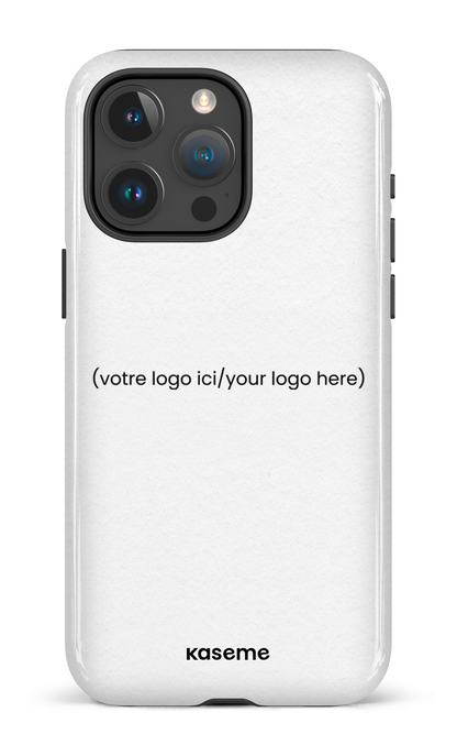 iPhone 15 Pro Max Tough Votre logo ici / Your logo here white -