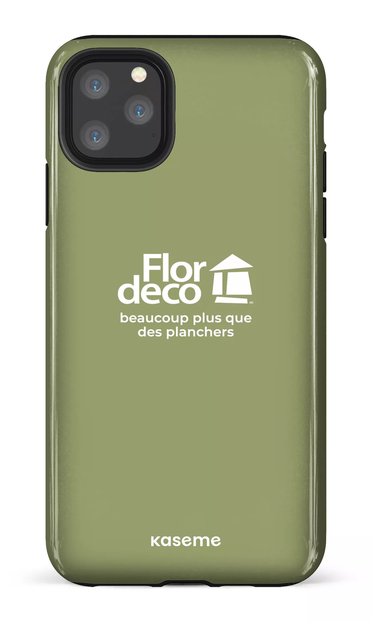 iPhone 11 Pro Max Tough Flordeco logo Sauge -