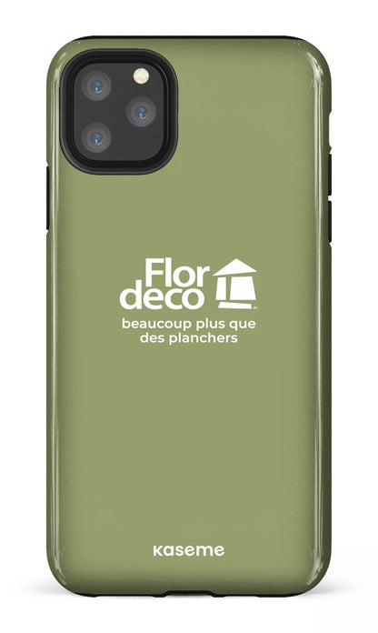 iPhone 11 Pro Max Tough Flordeco logo Sauge -