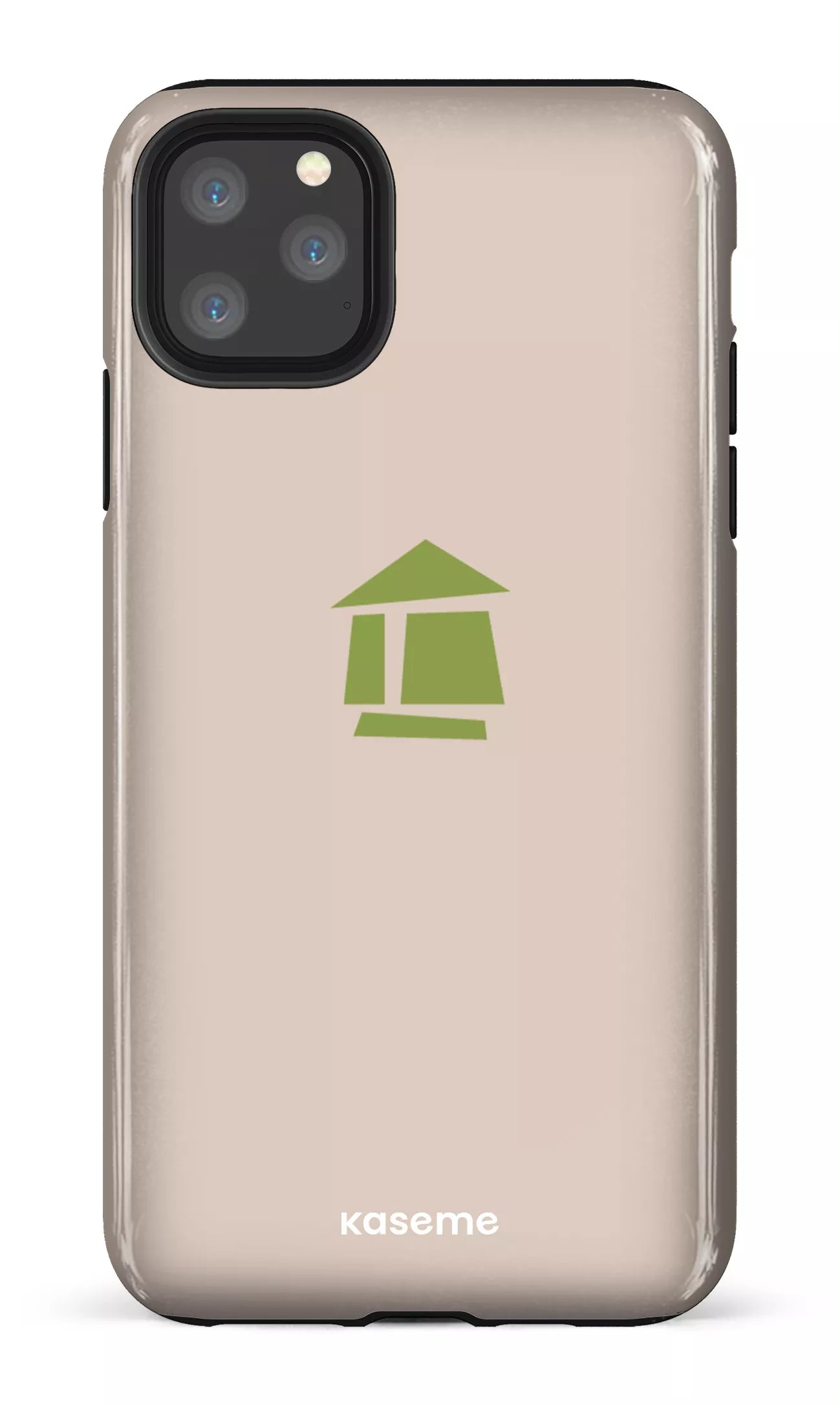 iPhone 11 Pro Max Tough Flordeco logo grège -