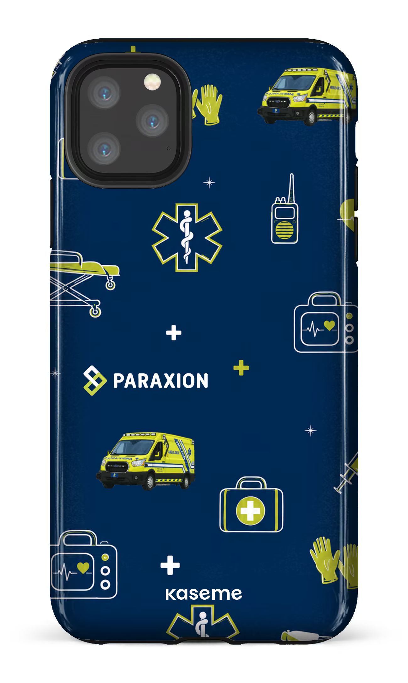 iPhone 11 Pro Max Tough Icônes bleu Paraxion -