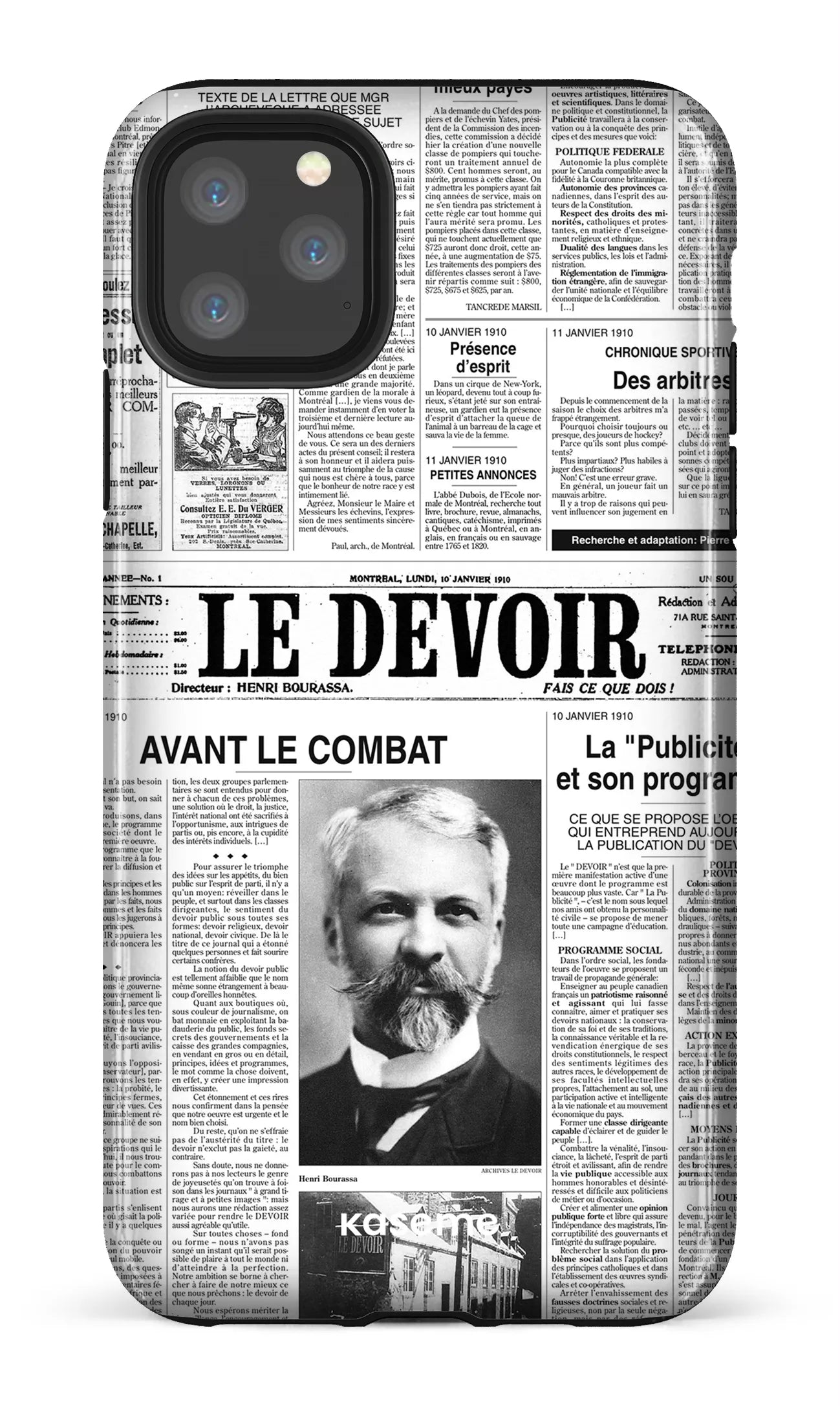 iPhone 11 Pro Max Tough Le Devoir — Premier édito -