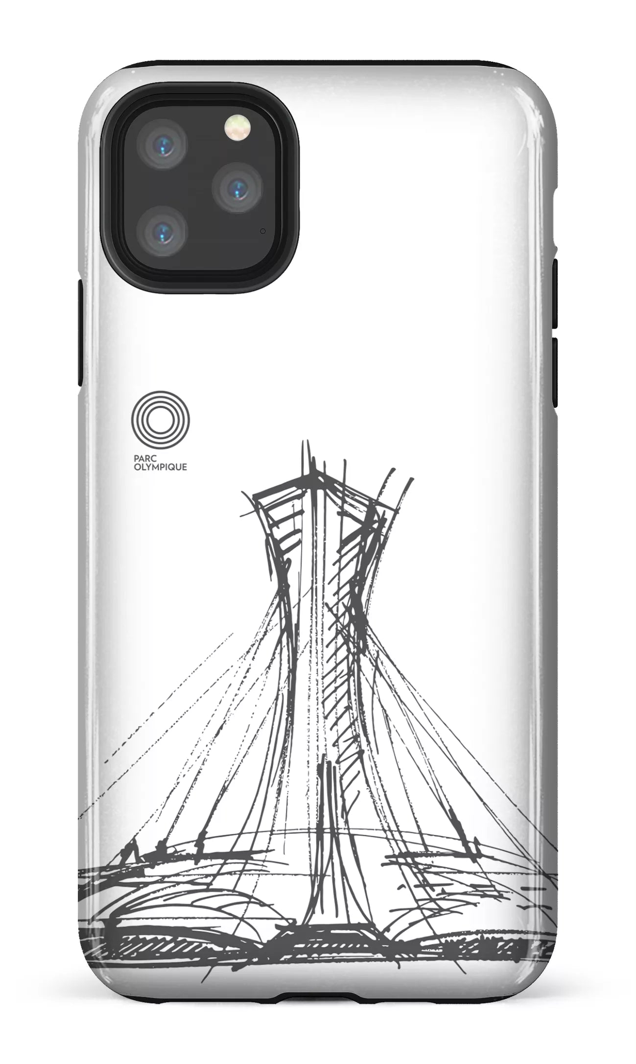 iPhone 11 Pro Max Tough Parc Olympique - Croquis Blanc -