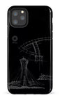 iPhone 11 Pro Max Tough Parc Olympique - Croquis Plan Noir -