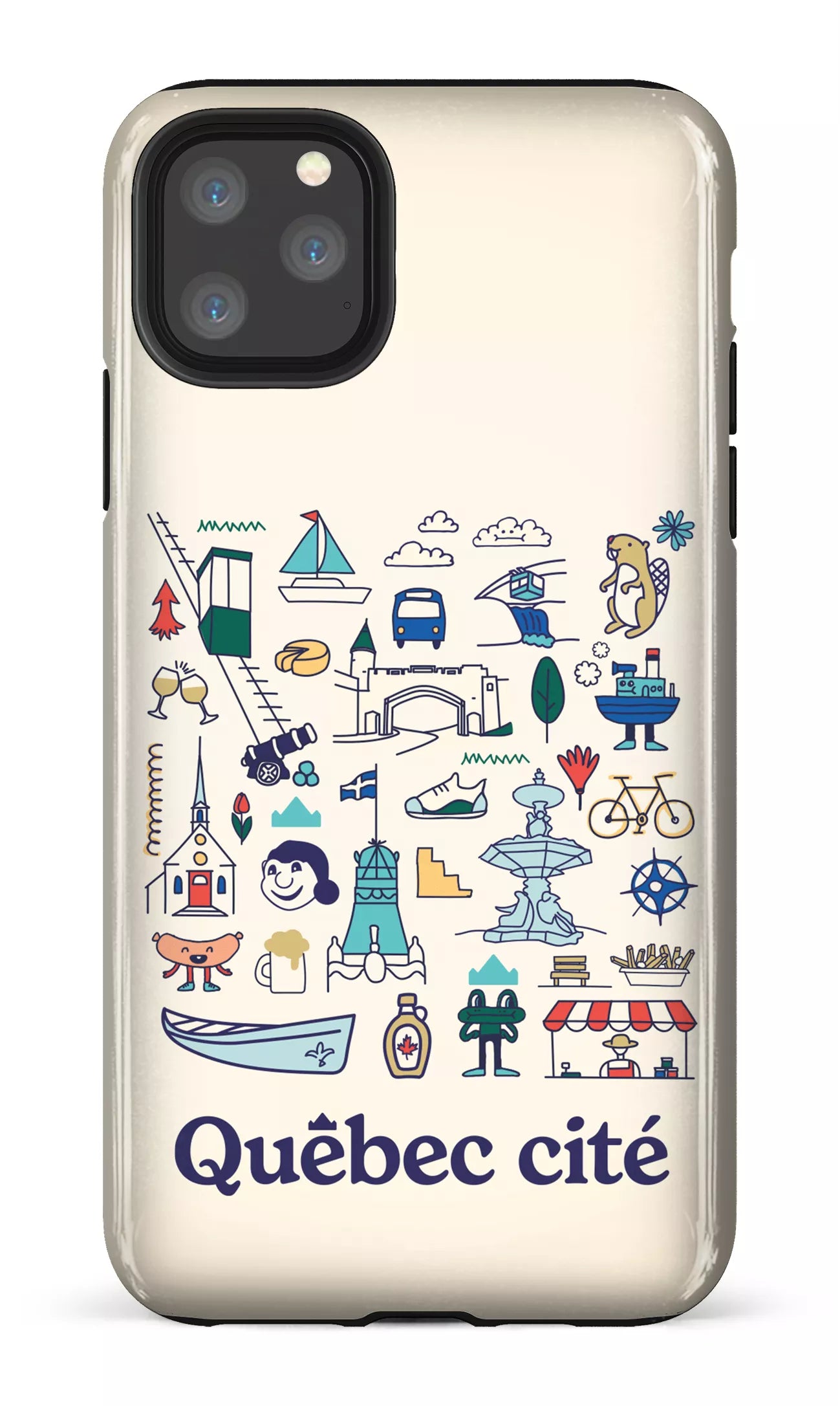 iPhone 11 Pro Max Tough Québec illustré -