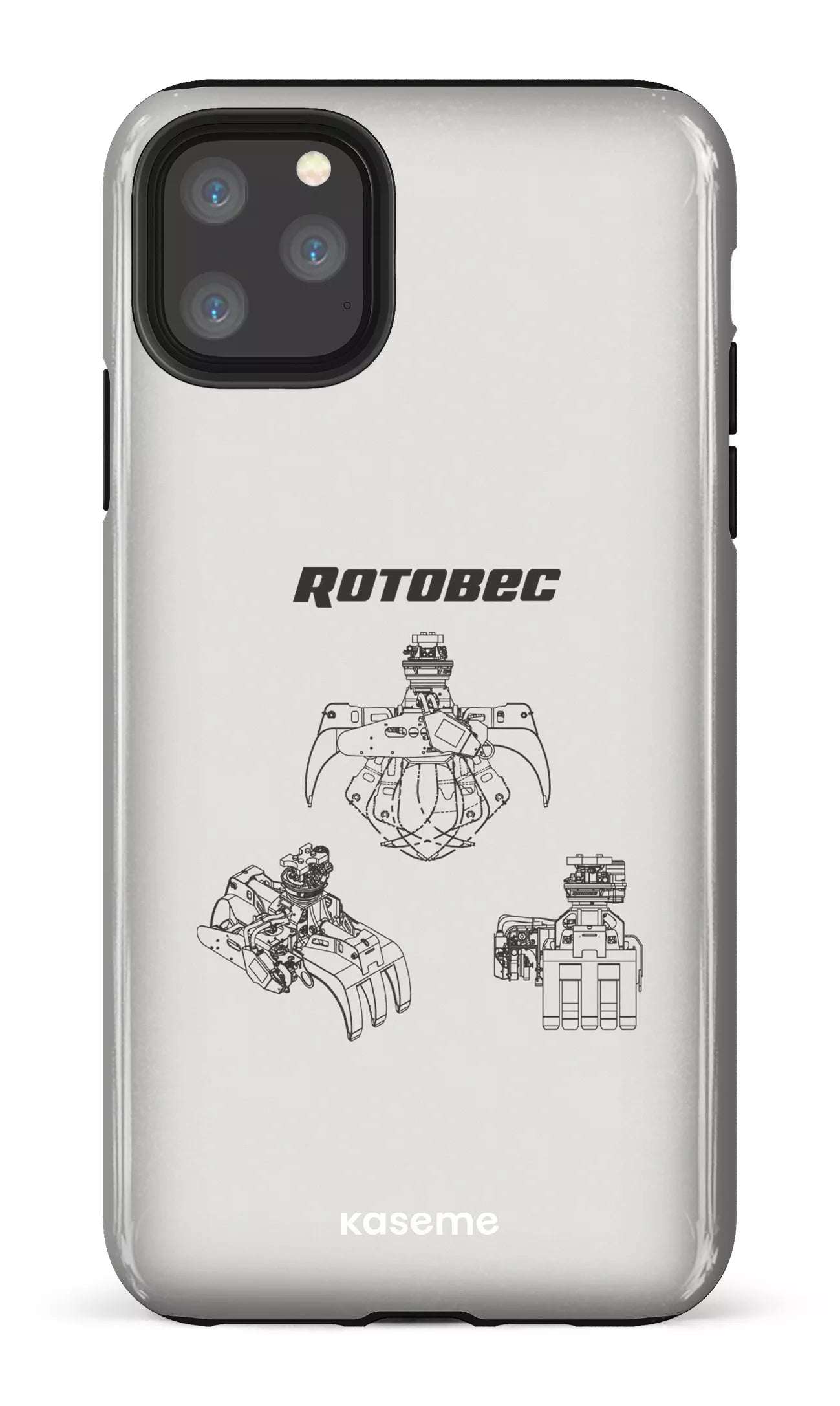 iPhone 11 Pro Max Tough Rotobec Gris -