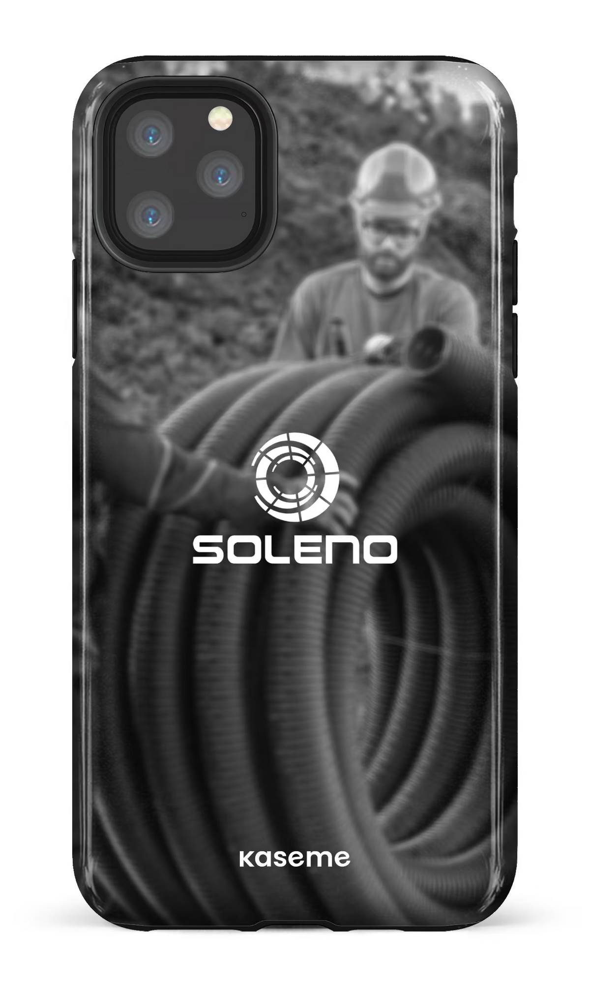 iPhone 11 Pro Max Tough Soleno tuyau N&B -