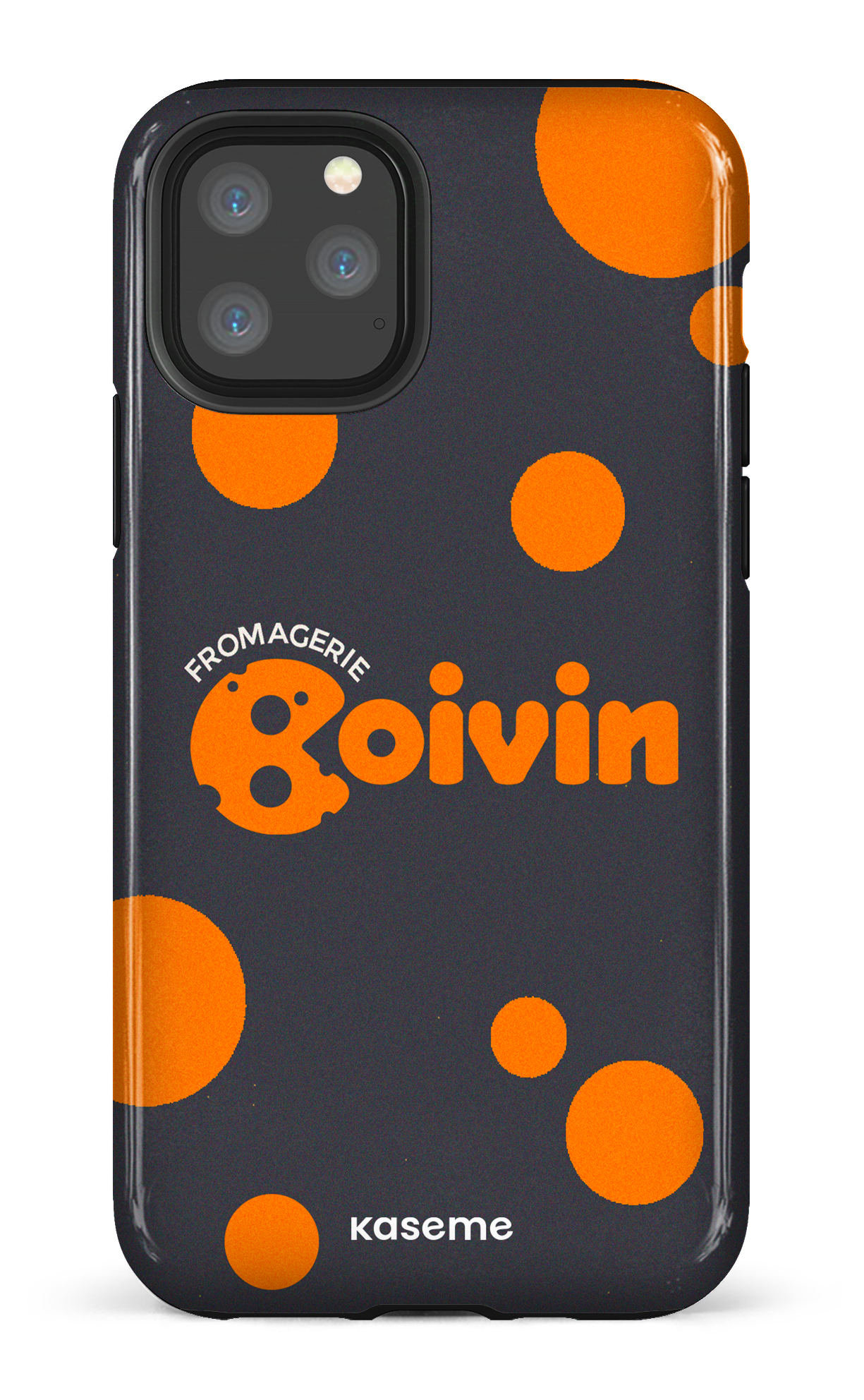 iPhone 11 Pro Tough Boivin Gris x Ronds -