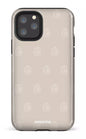 iPhone 11 Pro Tough Flordeco motif grège -