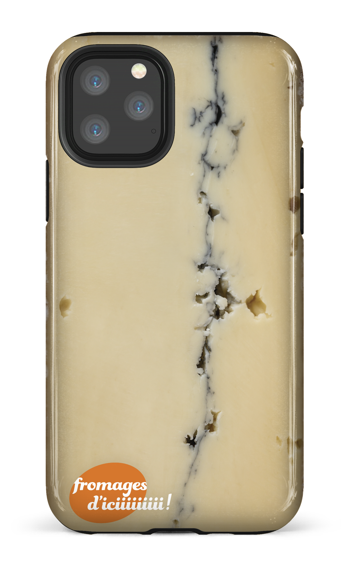 iPhone 11 Pro Tough Fromage Cendré Logo -