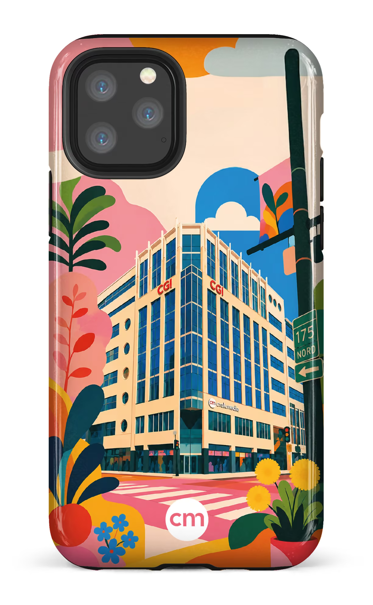 iPhone 11 Pro Tough Funky Building Crakmedia -