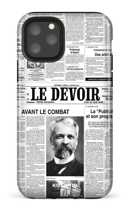 iPhone 11 Pro Tough Le Devoir — Premier édito -