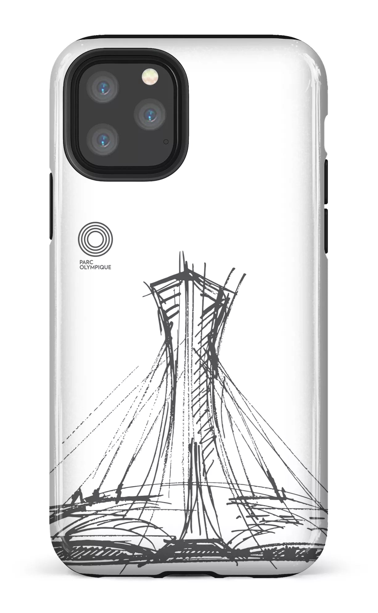 iPhone 11 Pro Tough Parc Olympique - Croquis Blanc -