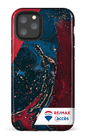iPhone 11 Pro Tough Peinture marbrée sombre -