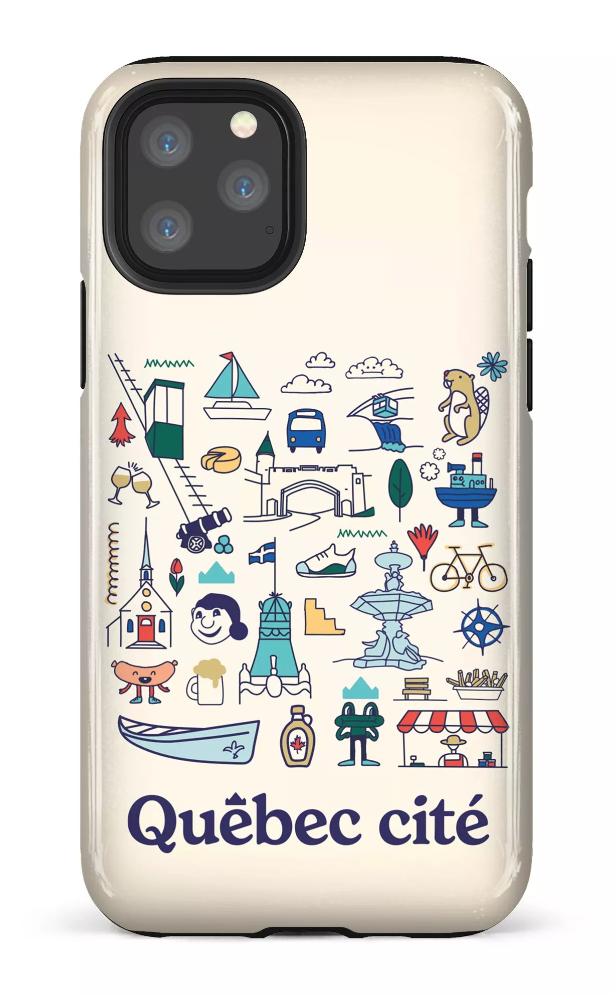 iPhone 11 Pro Tough Québec illustré -