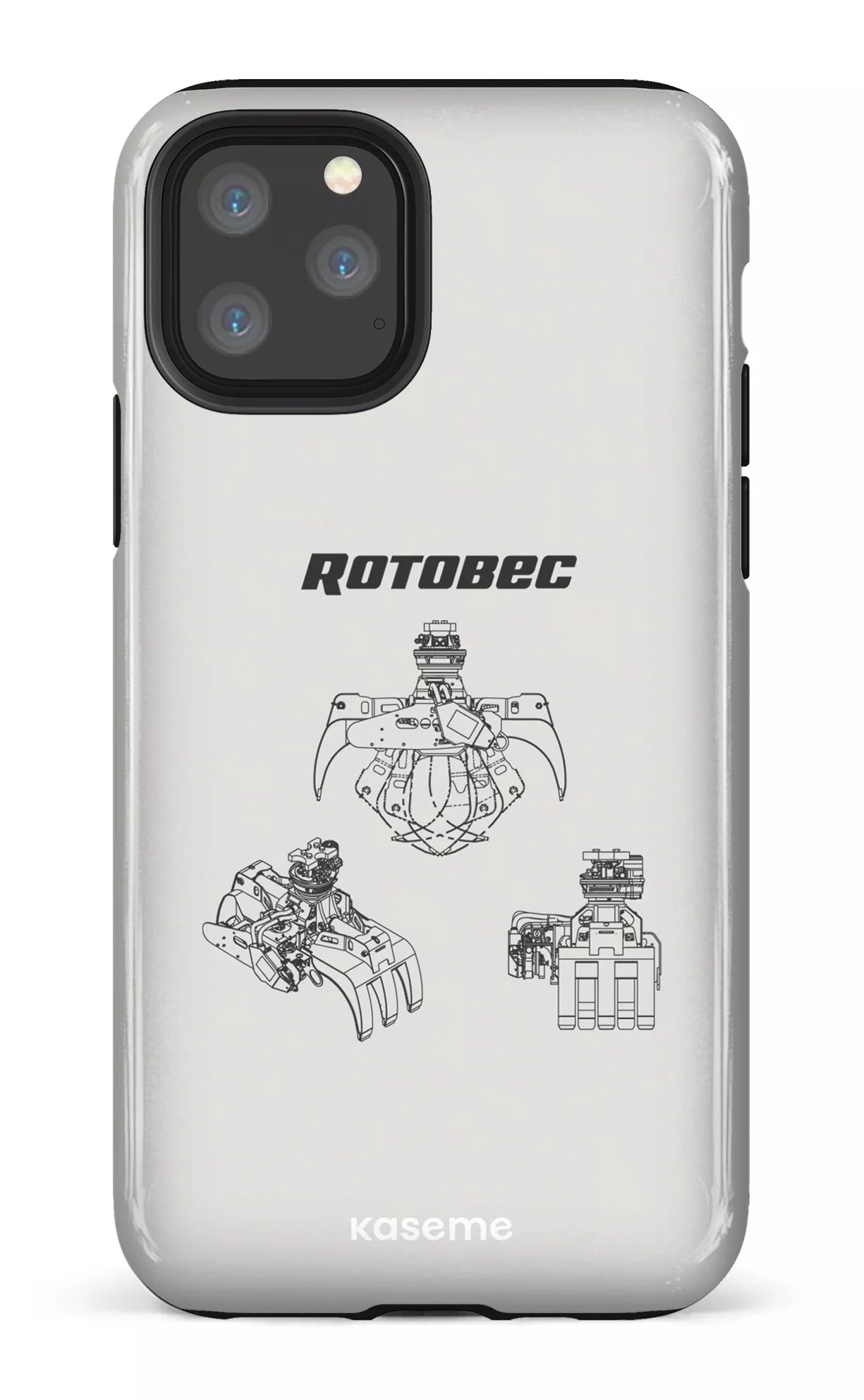 iPhone 11 Pro Tough Rotobec Gris -