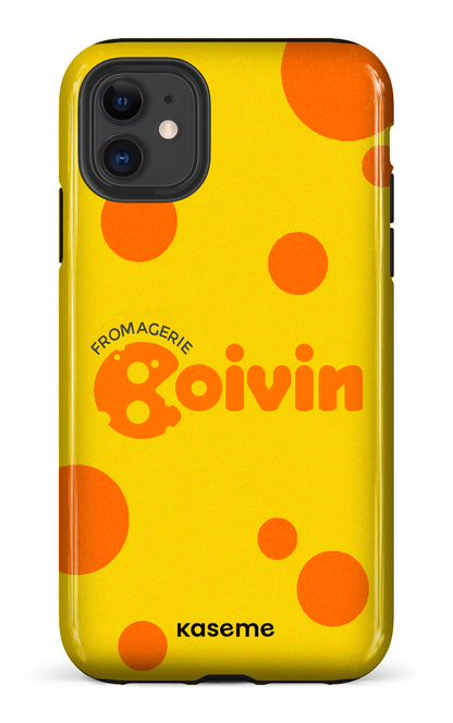 iPhone 11 Tough Boivin Jaune x Ronds -