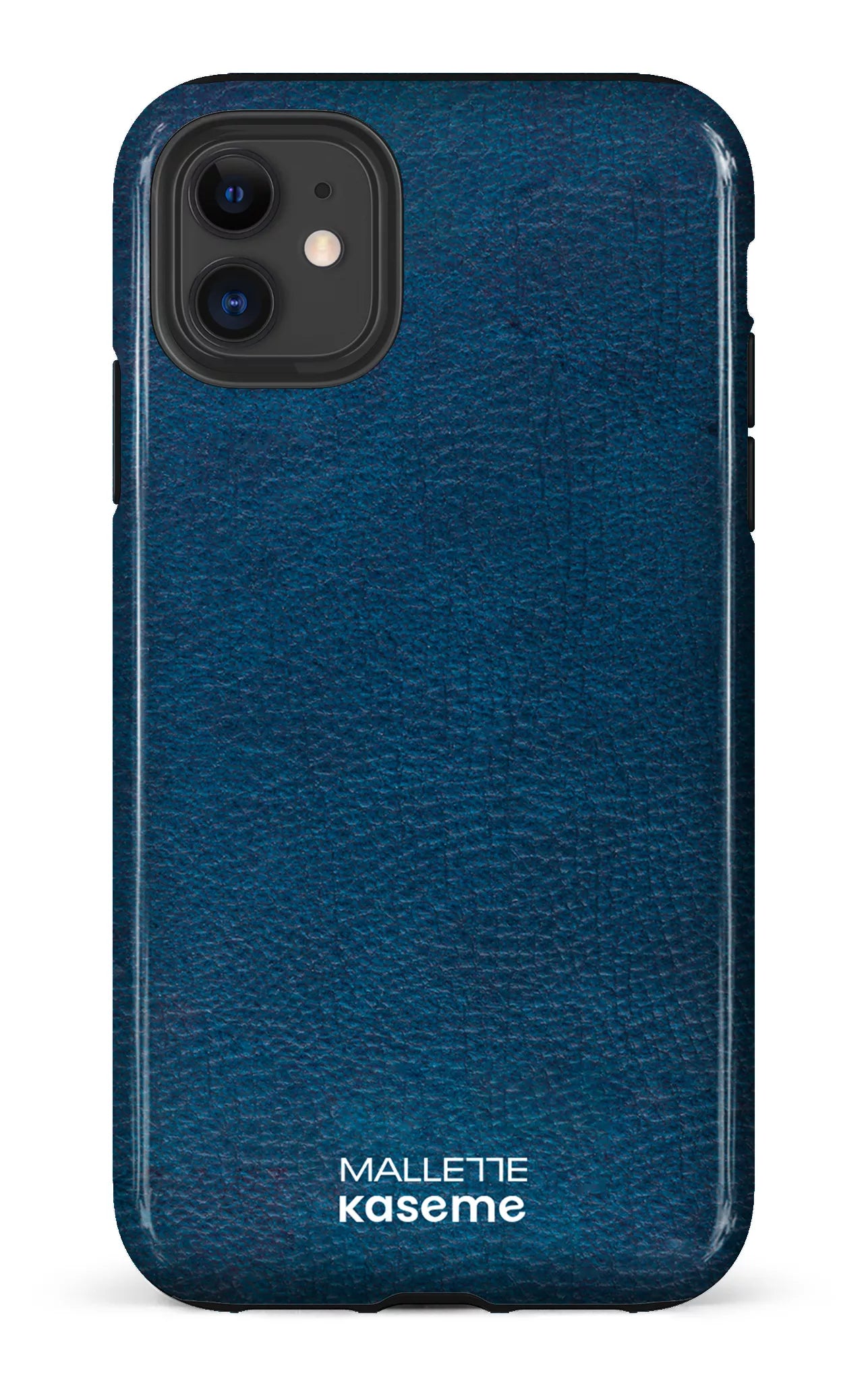 iPhone 11 Tough Cuir Bleu x Mallette -