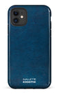 iPhone 11 Tough Cuir Bleu x Mallette -