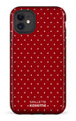 iPhone 11 Tough Ditsy Rouge x Mallette -