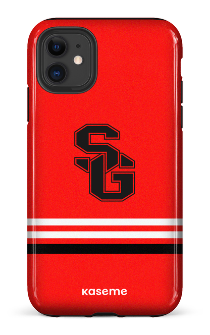 iPhone 11 Tough Dragons PSG Rouge -