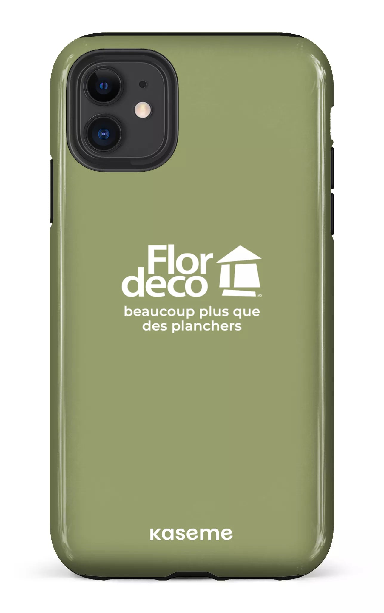 iPhone 11 Tough Flordeco logo Sauge -