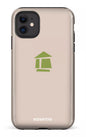 iPhone 11 Tough Flordeco logo grège -