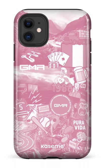 iPhone 11 Tough GMR Collage Rose -
