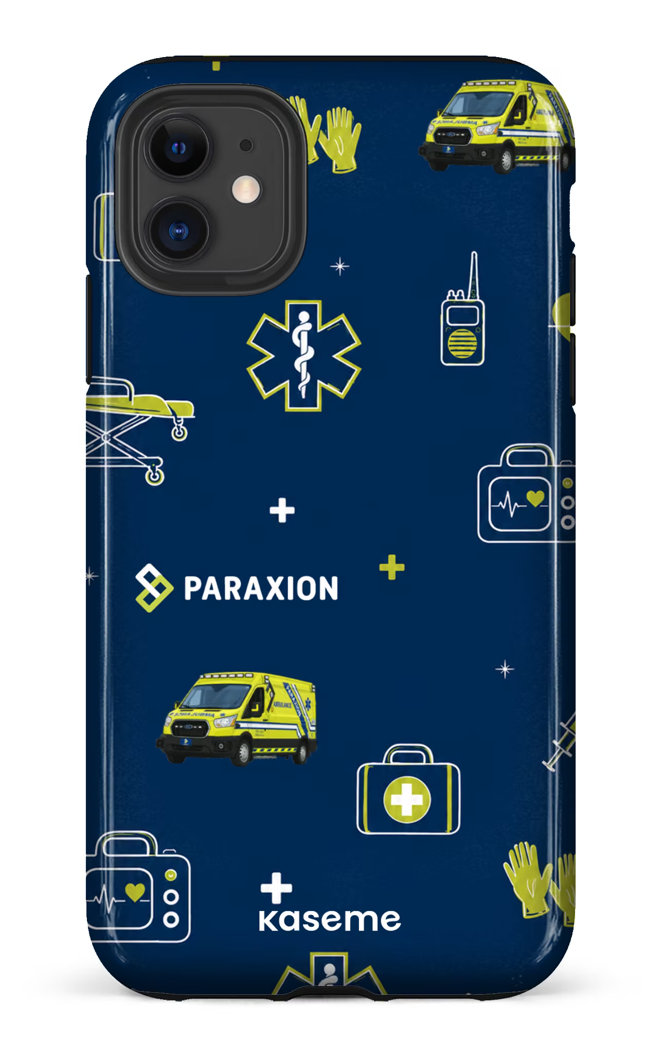 iPhone 11 Tough Icônes bleu Paraxion -