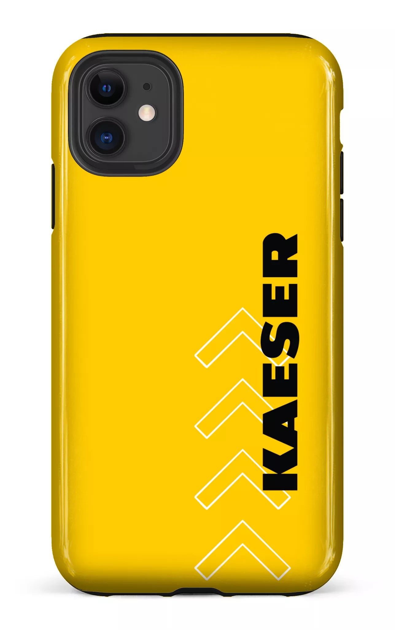 iPhone 11 Tough Kaeser Flèches Jaune -