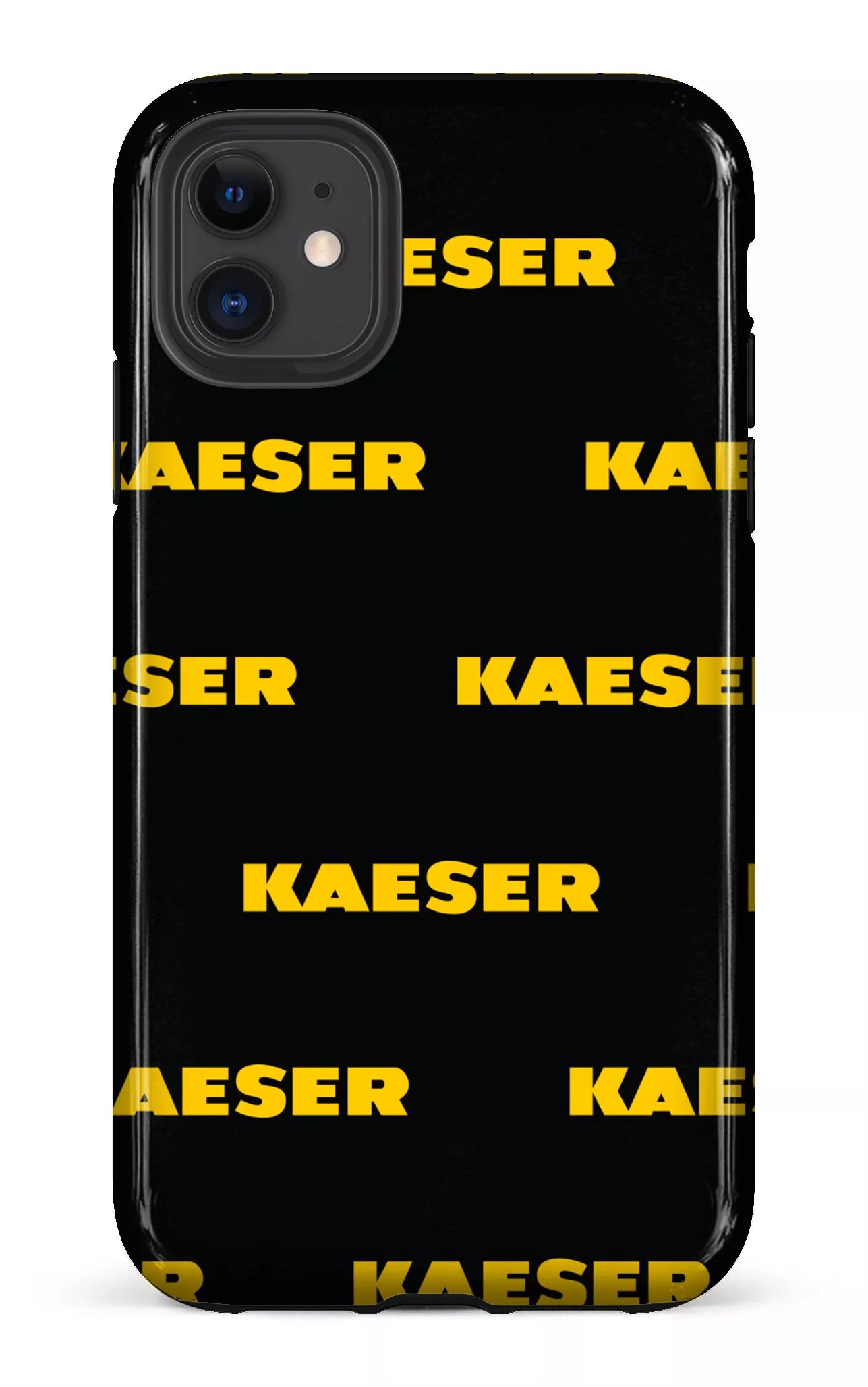 iPhone 11 Tough Kaeser Pattern Noir -