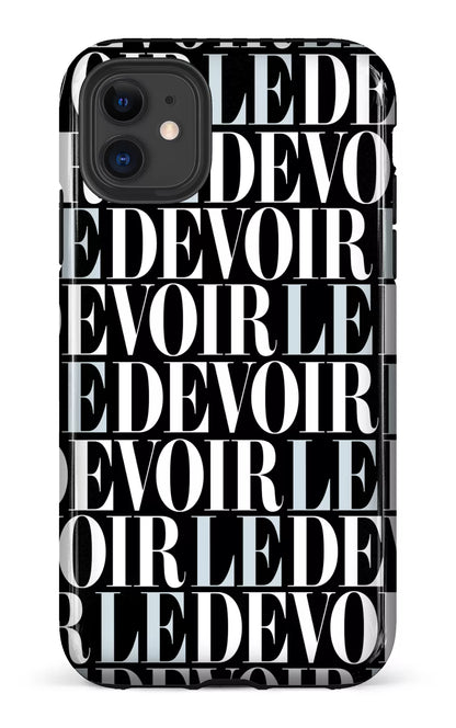 iPhone 11 Tough Le Devoir — Gros logos -