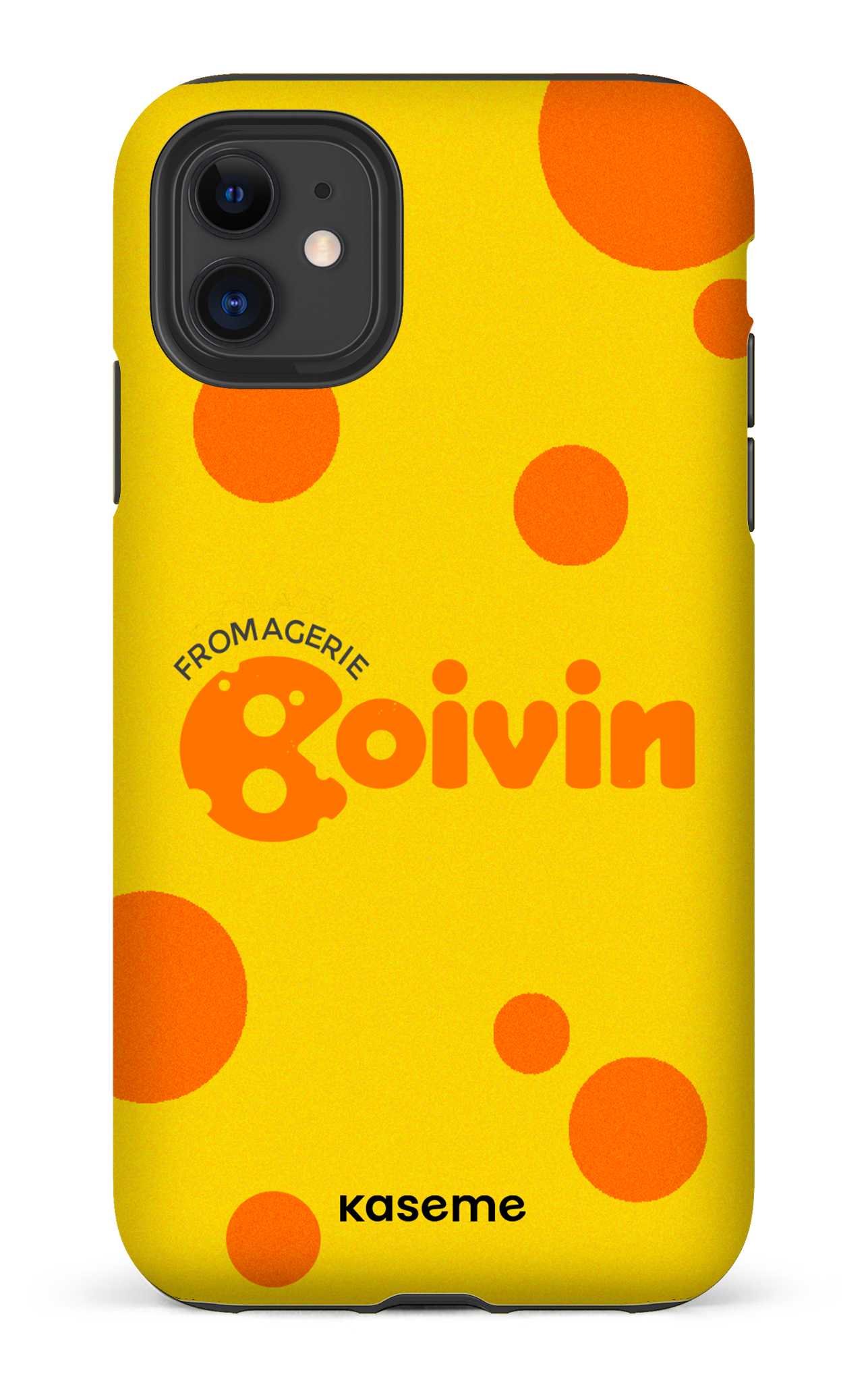 iPhone 11 Tough Matte Boivin Jaune x Ronds -