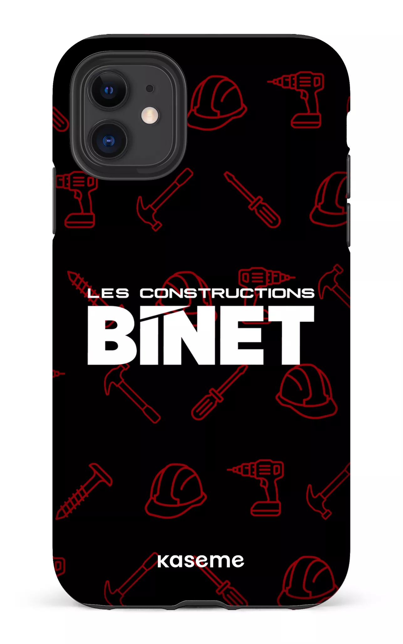 iPhone 11 Tough Matte Constructions Binet Noir -
