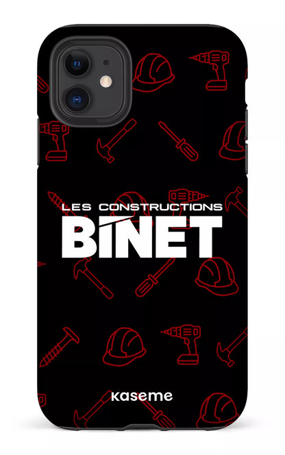 iPhone 11 Tough Matte Constructions Binet Noir -