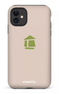 iPhone 11 Tough Matte Flordeco logo grège -