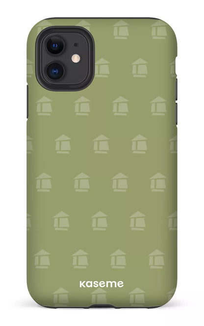 iPhone 11 Tough Matte Flordeco motif sauge -
