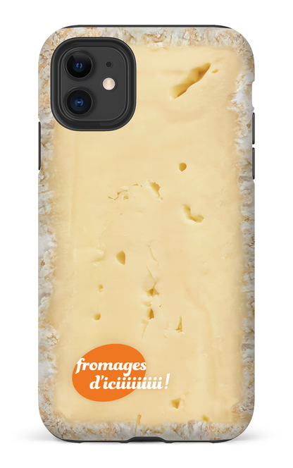 iPhone 11 Tough Matte Fromage Brie Logo -