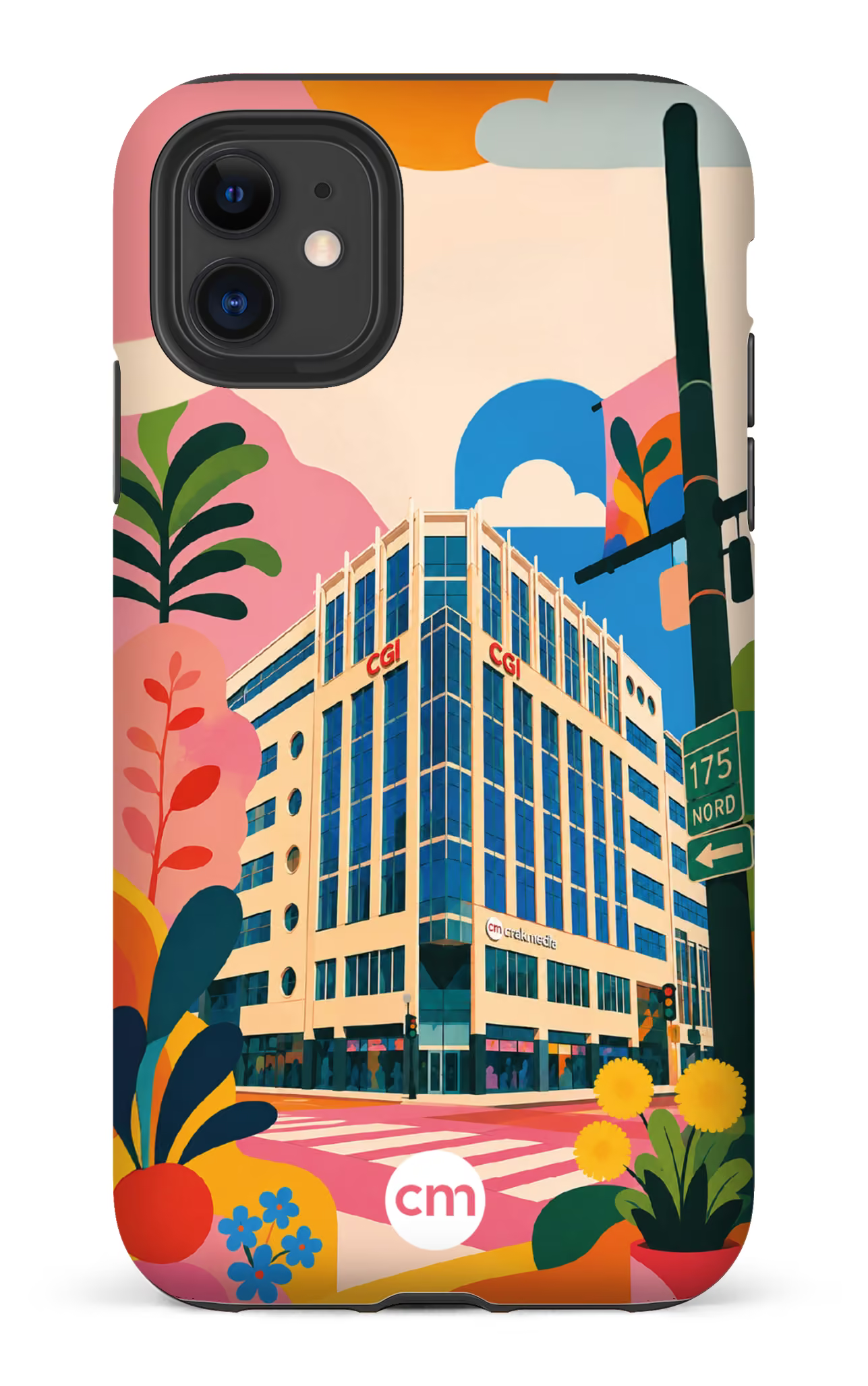 iPhone 11 Tough Matte Funky Building Crakmedia -