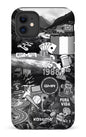 iPhone 11 Tough Matte GMR Collage Noir et Blanc -