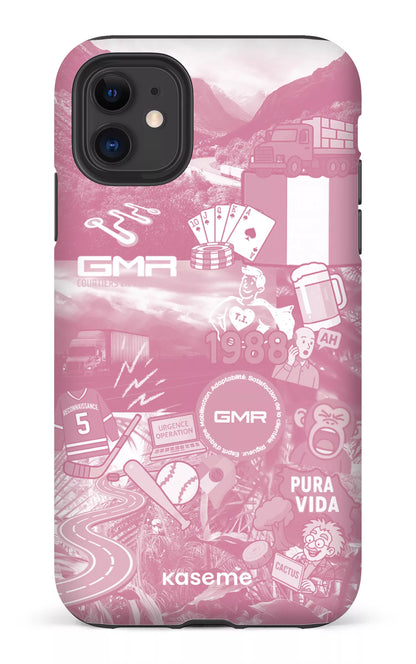 iPhone 11 Tough Matte GMR Collage Rose -