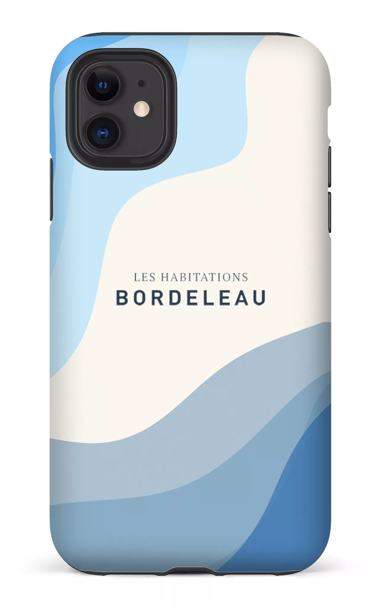 iPhone 11 Tough Matte HB - Bleu et Blanc -