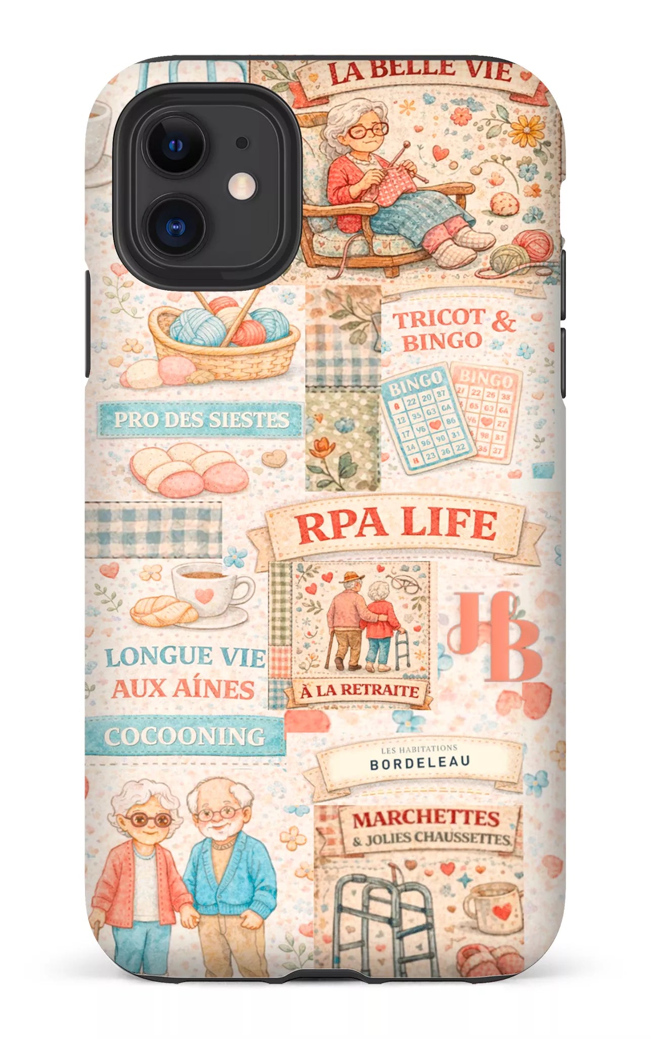iPhone 11 Tough Matte HB Courtepointe -