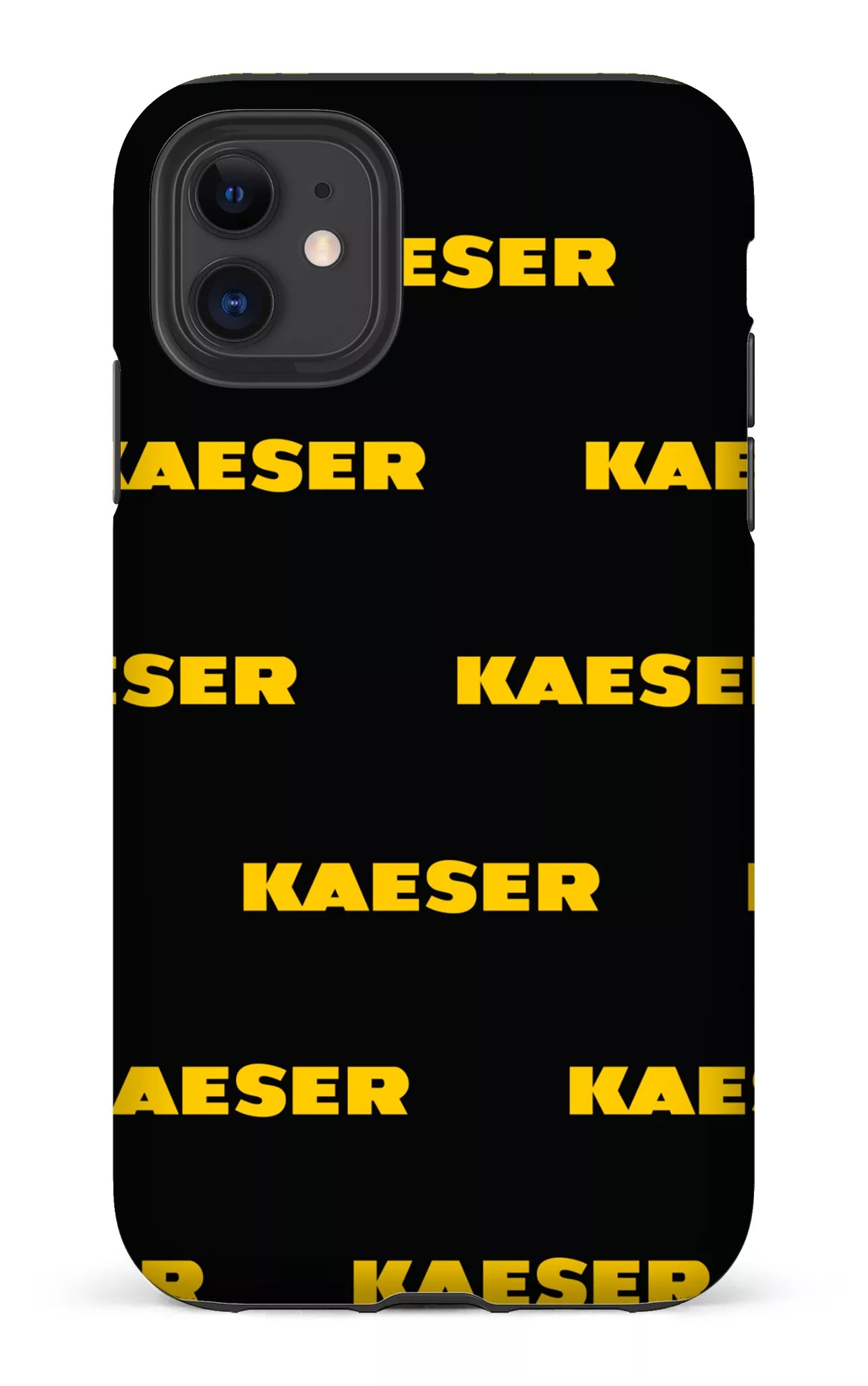 iPhone 11 Tough Matte Kaeser Pattern Noir -