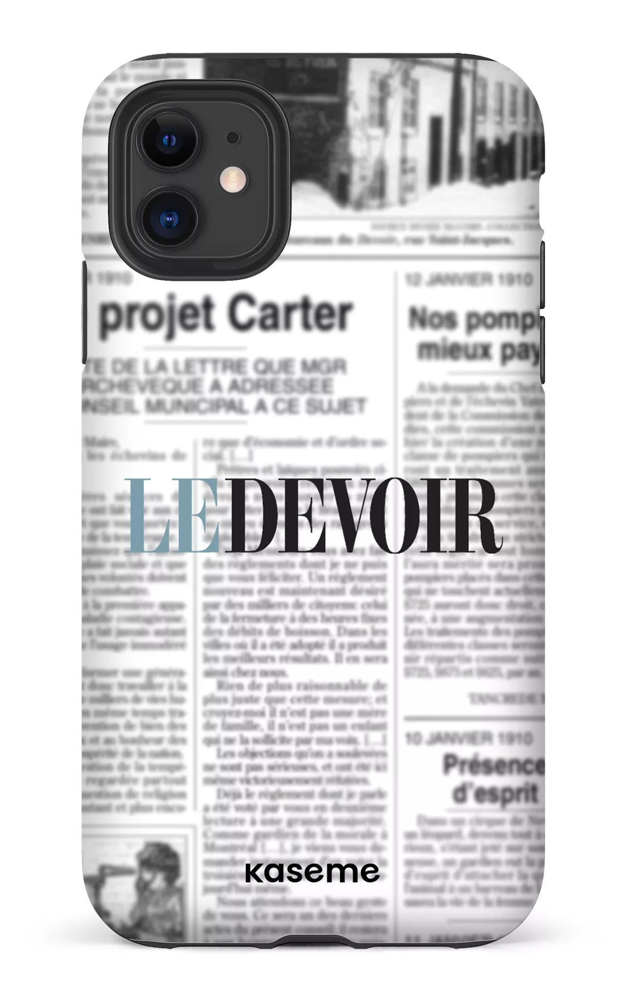 iPhone 11 Tough Matte Le Devoir Journal -