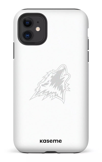 iPhone 11 Tough Matte Les Huskies Blanc -