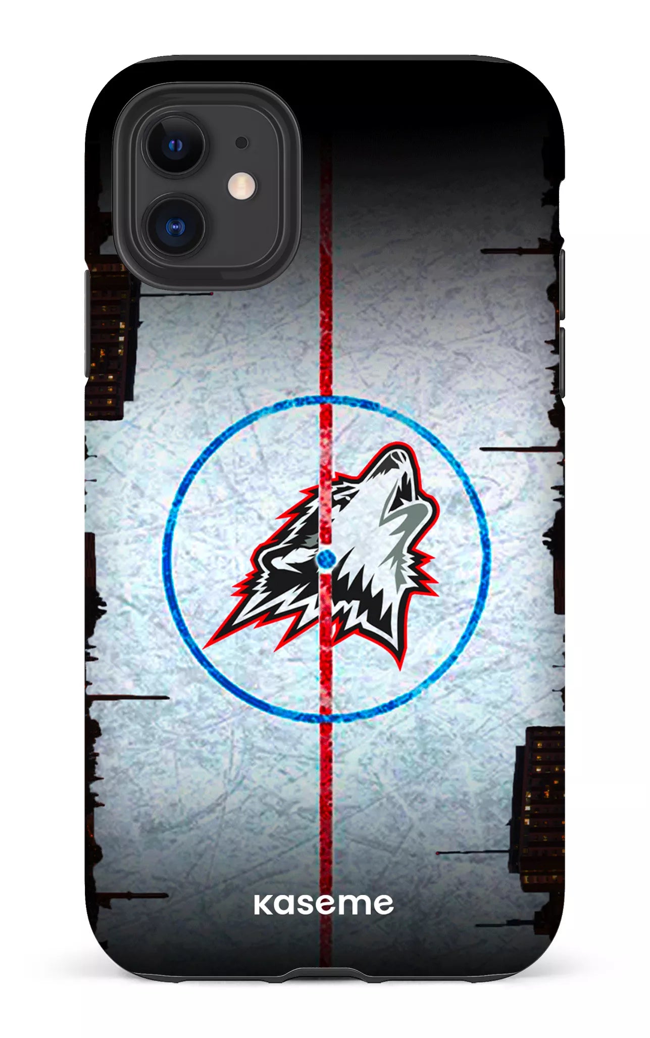 iPhone 11 Tough Matte Les Huskies Patinoire -
