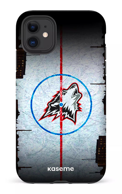 iPhone 11 Tough Matte Les Huskies Patinoire -
