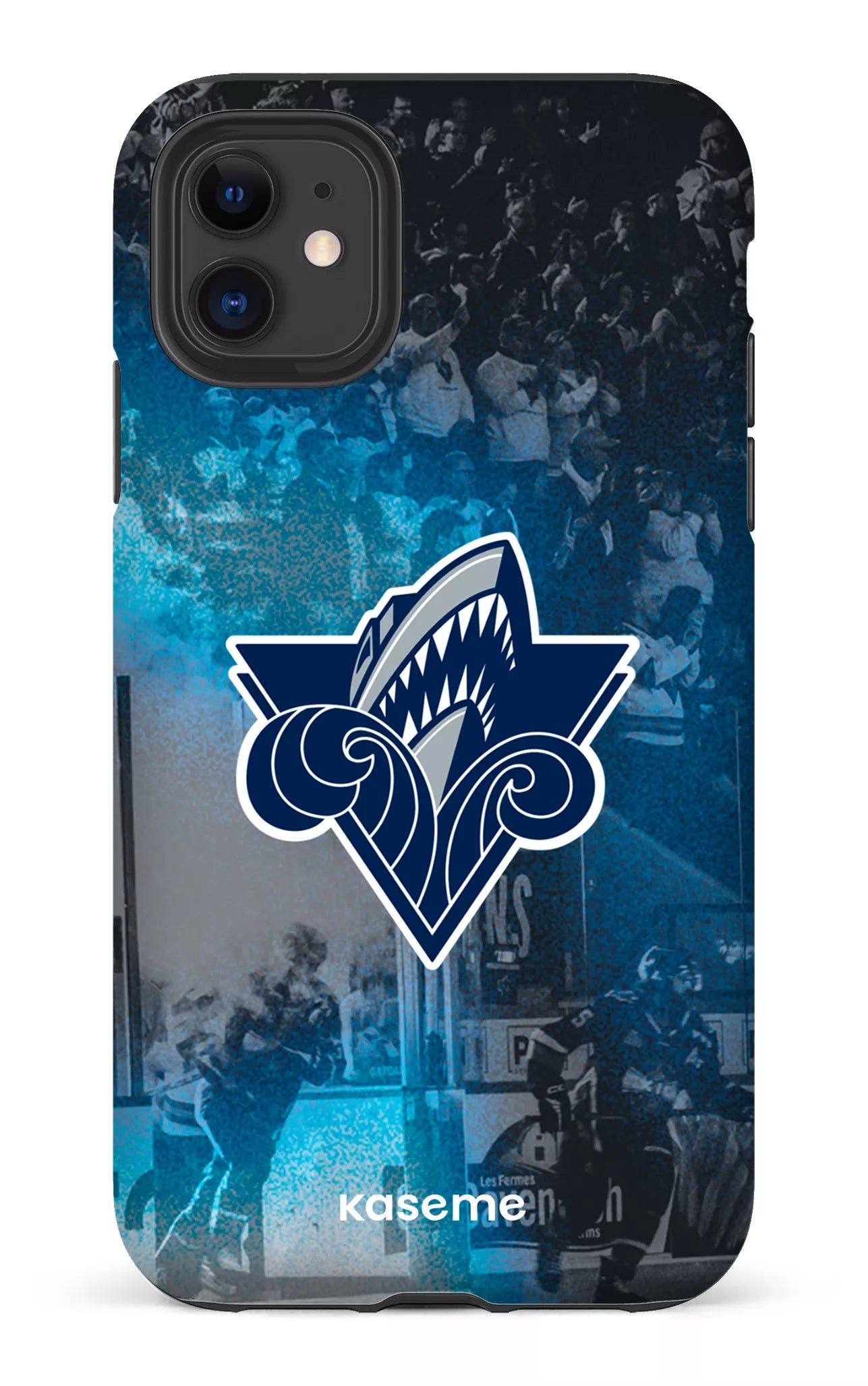 iPhone 11 Tough Matte Océanic Logo & Foule -