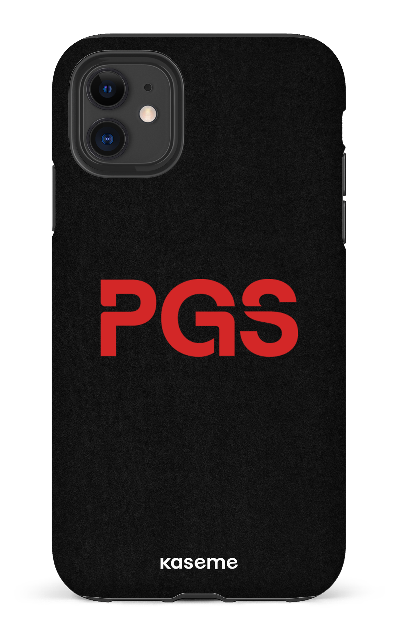 iPhone 11 Tough Matte PGS Noir&Rouge -
